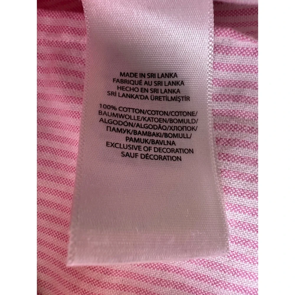 Ralph Lauren Pink Striped Casual Button Down Shirt - Picture 4 of 9